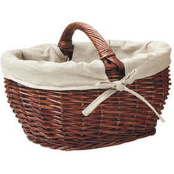 Aubry Gaspard - Panier de marché en osier marron Grand