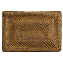 Set de table rectangulaire en rotin