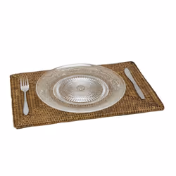 Set de table rectangulaire en rotin