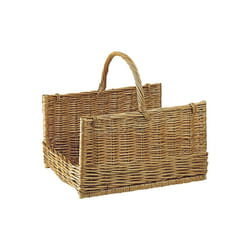 Aubry Gaspard - Panier à bûches en osier buff Grand modèle