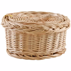Aubry Gaspard VCO 1450 P, Boîte de rangement, Rond, Bois, Monochromatique, Intérieure, 18 cm