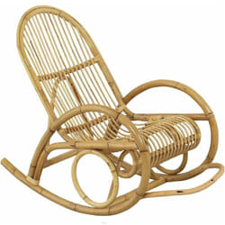 Aubry Gaspard - Fauteuil Rocking-chair en manau Non écorcé