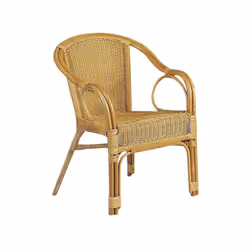 Description générale Avec ses larges dimensions, ce fauteuil en moelle de rotin offre une assise confortable. Résistant et es ...