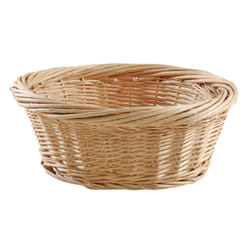 Aubry Gaspard - Corbeille ronde en osier blanc 37 cm