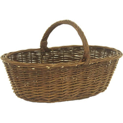 Aubry Gaspard - Panier à champignons en osier brut - Marron