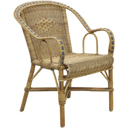 Aubry Gaspard - Fauteuil en manau et rotin Victor