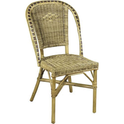 Chaise en manau et moelle de rotin
