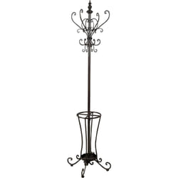 Aubry Gaspard - Porte manteau perroquet métal vieilli - Noir