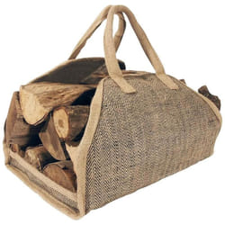 Aubry Gaspard - Sac à bûches en toile de jute renforcée