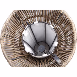 Aubry Gaspard - Lampe poelet gris Nyria Taille 1 - Gris