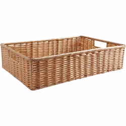 Aspect Coloris Beige Matériau principal Rotin synthétique Dimensions Hauteur (en cm) 12,00 Longueur (en cm) 50,00 Profondeur ...