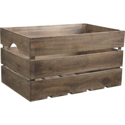 Aubry Gaspard - Caisse ancienne en bois vieilli