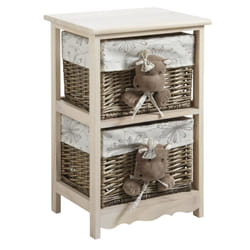 Aubry Gaspard - Commode 2 tiroirs Hippopotames