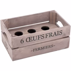 Boîte à oeufs en bois