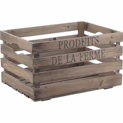 Aubry Gaspard CRA 3750, Boîte de rangement, Carré, Bois, Monochromatique, Intérieure, 400 mm