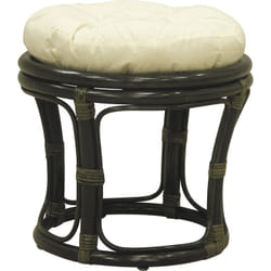 Tabouret en rotin avec coussin Uni
