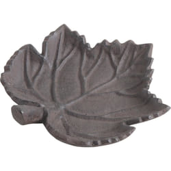 Mangeoire oiseau feuille en fonte