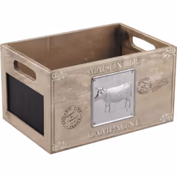 Aubry Gaspard CRA 3810, Boîte de rangement, Carré, Bois, Monochromatique, Intérieure, 250 mm