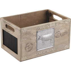 Aubry Gaspard CRA 3810 Boîte de rangement Carré Bois