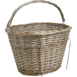 Aubry Gaspard - Panier pour vélo en osier gris - Gris