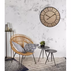 Aubry Gaspard - Horloge en bois et métal Industrie