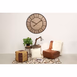 Aubry Gaspard - Horloge en bois et métal Industrie