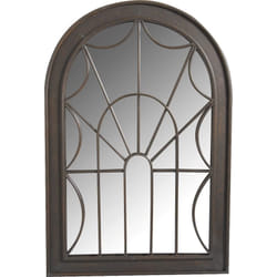 Miroir en métal à motif