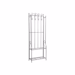 Etagère porte-manteaux en métal