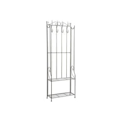 Etagère porte-manteaux en métal