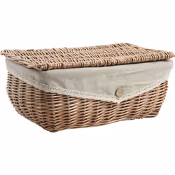 Aubry Gaspard VCO 235 SJ set of 3, Boîte de rangement, Carré, Bois, Monochromatique, Intérieure, 285 mm