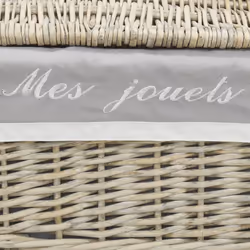 Aubry Gaspard - Malles et corbeilles en osier (Lot de 5)