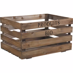 Aubry Gaspard CRA 4120, Boîte de rangement, Carré, Bois, Monochromatique, Intérieure, 400 mm