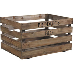 Caisse en bois Produits bio