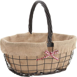Aubry Gaspard - Panier ovale en métal Charme Vintage