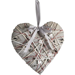 Coeur en bois à suspendre 30 cm
