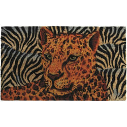 Aubry Gaspard - Paillasson coco teintée 75 x 45 cm Panthère