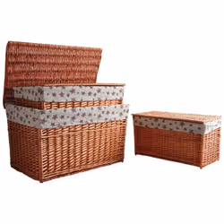 Aubry Gaspard KMA 195 SC set of 3 Boîte de rangement Carré Bois