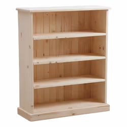 Description générale Étagère en bois d'épicéa massif, offrant une solution de rangement élégante et pratique. Avec ses 3 tabl ...