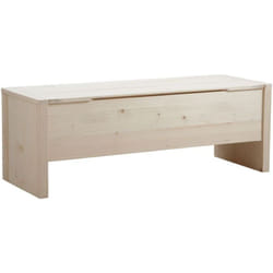 Coffre de rangement en bois brut