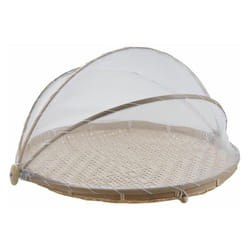 Aubry Gaspard - Plateau rond avec cloche filet 40 cm