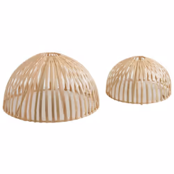 Aubry Gaspard - Abat-jour en bambou (Lot de 2) - Naturel