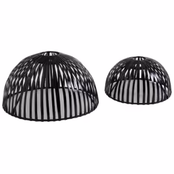Aubry Gaspard - Abat-jour en bambou (Lot de 2) - Noir