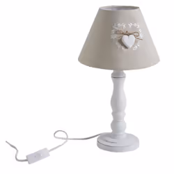 Aubry Gaspard NLA 1730, Bois, Bois, Chambre à coucher, E27, 1 ampoule(s), Ambiance