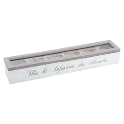 Aubry Gaspard - Longue boite à thé bois 6 compartiments