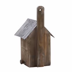 Nichoir oiseau bois et zinc