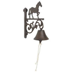 Cloche ancienne cheval en fonte