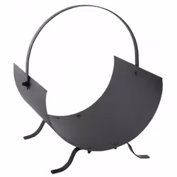 Aubry Gaspard - Porte-bûches design en métal noir - Noir
