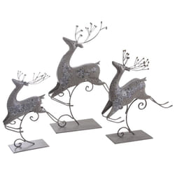 Aubry Gaspard DAN 230 S set of 3 statue et figurine décorative Rouge Métal