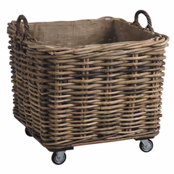Aubry Gaspard CRA 466 SJ set of 2, Rotin, Panier, 550 mm, 550 mm, 530 mm, 25 kg