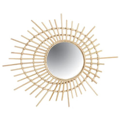 Aubry Gaspard - Miroir spirale en rotin
